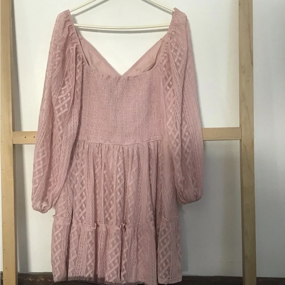 Simplee plus’s women’s pink dress size 1XL NWT - Picture 3 of 3